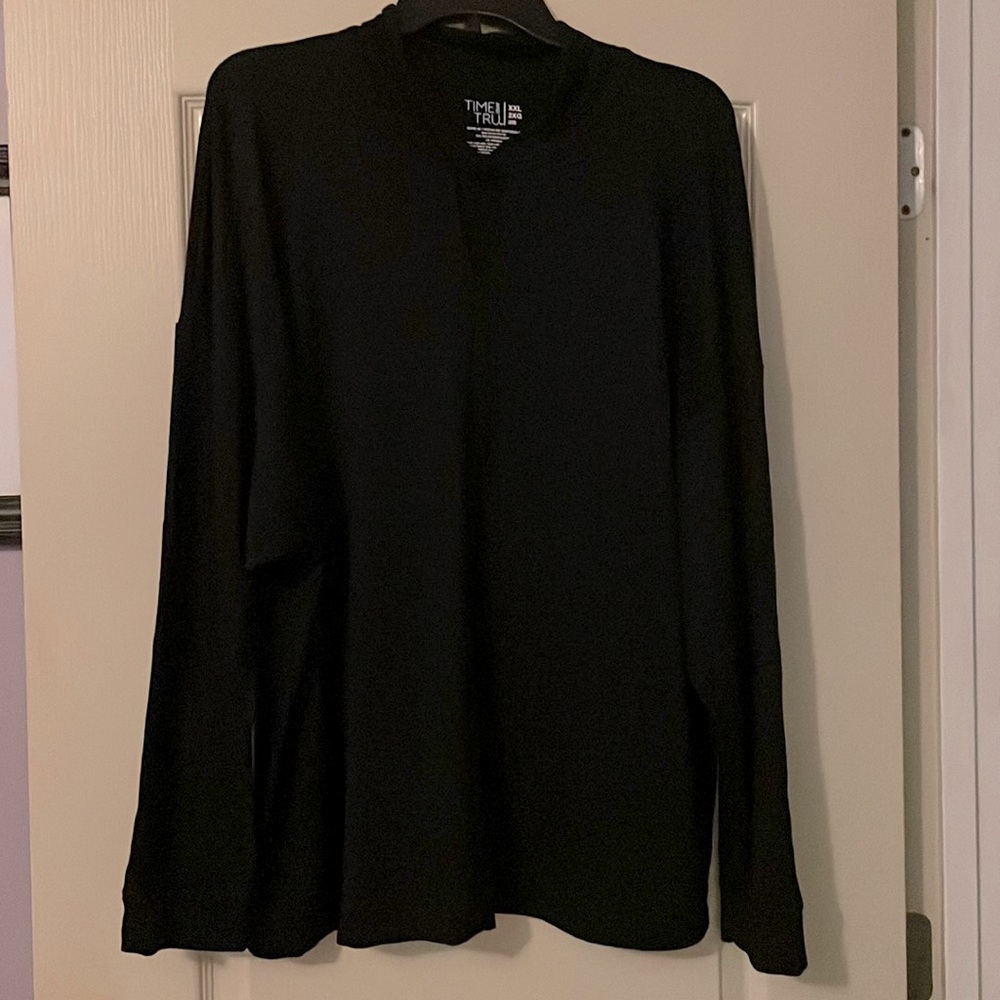 Time and Tru Black Blouse size 2X Never Worn